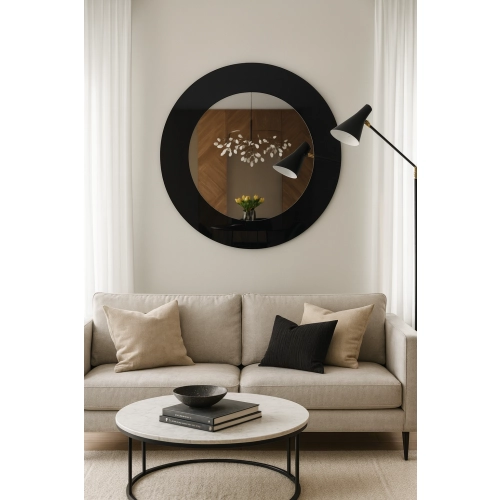 Lustro okrągłe dekoracyjne dwukolorowe - ROTAM